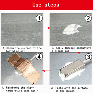 高温防水PT100パッチタイプサーミスタ接着パッチ温度センサー表面プローブ - Product Image 4