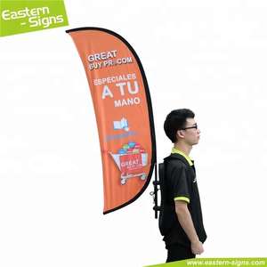 Sac à dos de marche promotionnel extérieur publicité plume drapeau bannière larme sac à dos drapeaux - Product Image 6