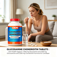Glucosamine 1500mg Chondroïtine 1200mg 280 Comprimés Complément Alimentaire