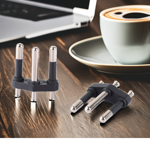 Nhà cung cấp OEM Brazil loại 4.0mm 10A 250V AC liên hệ với pin rắn 3 vòng pin cắm chèn pin - Product Image 5