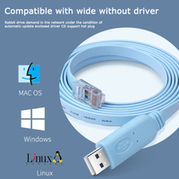 Cable de depuración de consola Usb a RJ45, cable de control del enrutador, interruptor de puerto serie, cable de conversión de control RS232
