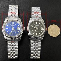 Montres Mécaniques OEM à Logo Personnalisé, Nouvelles et Améliorées, Mouvement Japonais NH35, Chiffres Arabes, pour Hommes