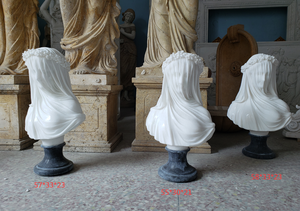Tallado a mano Diseños clásicos Piedra blanca Figura <span class=keywords><strong>de</strong></span> mármol Velado Señora <span class=keywords><strong>Mujer</strong></span> Busto Estatua <span class=keywords><strong>Escultura</strong></span> - Product Image 2
