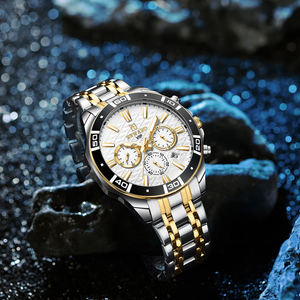 Montre sport multifonctionnelle pour homme Reward RD81134M, chronométrage, étanche, lumière nocturne, bracelet en acier, montre avec calendrier - Product Image 2