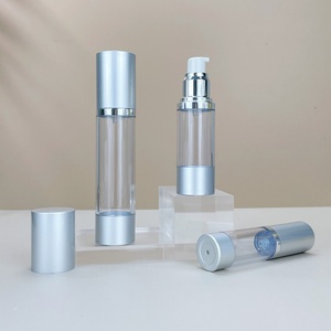 15ml 30ml 50ml 80ml 100ml Matte Silver Aluminum <b>Pump</b> Cosmetic Airless <b>Bottle</b> for Cosmetics - Product Image 6