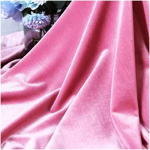 Polyester Knitting Velvet Fabric In Winter Short Brushed Fabric For Stage Costumes And Toy Dolls