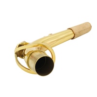Alto Saxophone Sax Bend Neck Brass Material 24.5mm with Cleaning Cloth Saxophone Accessory