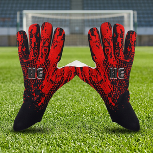 Latest <b>Model</b> Cheap Price Goalkeeper Gloves In Solid Color Design Your <b>Own</b> Sports Wear Football Goalkeeper Gloves Red Black Color - Product Image 3