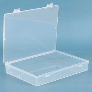 SUNSHING Transparent <b>Plastic</b> Storage <b>Box</b> for Craft Scrapbooking Quilt Projects Foldable Paper Storage Container Empty Craft <b>Box</b> - Product Image 3