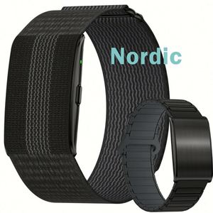 เครื่องติดตามการออกกำลังกายแบบไม่มีหน้าจอ Nordic DT66 สายรัดข้อมืออัจฉริยะ ตรวจวัดอัตราการเต้นของหัวใจและความดันโลหิตตลอด 24 ชั่วโมง พร้อม GPS วิ่ง รายงานสุขภาพด้วย AI - Product Image 2