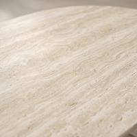 Table basse en MDF finition travertin, style moderne et contemporain, pour salon, prix d'usine, vente chaude, mobilier de maison en bois