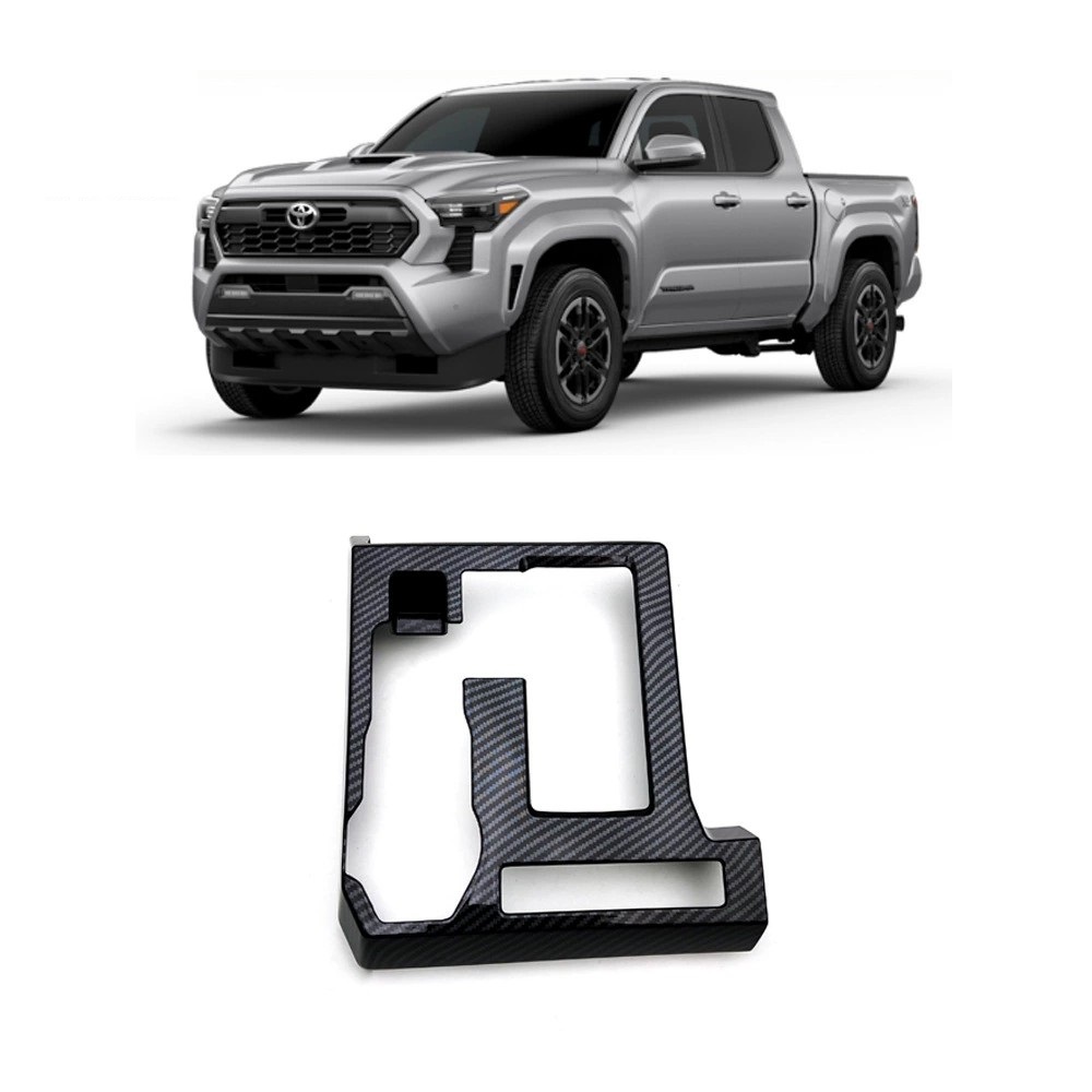 Cache de panneau de levier de vitesse imprimé carbone