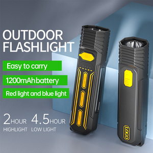 高輝度ロングショットポータブルUSB充電式サイドカラー変更非常灯LED屋外懐中電灯 - Product Image 2