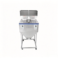 Machine de pesage semi-automatique à double tête motorisée LT-W1200D 25-1200g pour poudre, céréales, grains de café, riz, sachets de thé, linéaire