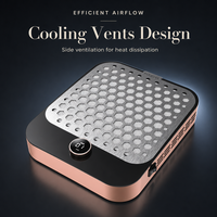 Collecteur de poussière pour ongles, finition premium, élégant, rose gold, design compact pour bureau, flux d'air efficace, aérations de refroidissement, salon