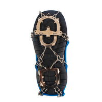 Crampons à glace antidérapants en acier inoxydable à 13 dents, réglables (34-47), avec pointes en caoutchouc TPE épaissi sur mesure