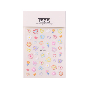 TSZS 5D flor de verano <span class=keywords><strong>en</strong></span> <span class=keywords><strong>relieve</strong></span> pegatina <span class=keywords><strong>para</strong></span> <span class=keywords><strong>uñas</strong></span> corazón mariposa conejo adhesivo deslizadores pegatinas <span class=keywords><strong>para</strong></span> <span class=keywords><strong>uñas</strong></span> decoraciones <span class=keywords><strong>para</strong></span> manicura - Product Image 5