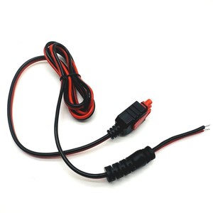 Coque étanche personnalisée 2P avec prise mâle <span class=keywords><strong>SR2P</strong></span> 2651 # Câble de charge pour tram 18AWG rouge et noir - Product Image 1