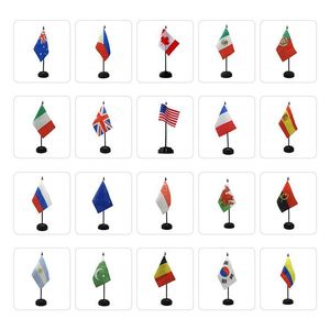 Promotional <b>Mini</b> Mexico Desktop Flag Custom Solid Plastic All National <b>Table</b> Flag with USA Office Desk Flags - Product Image 6