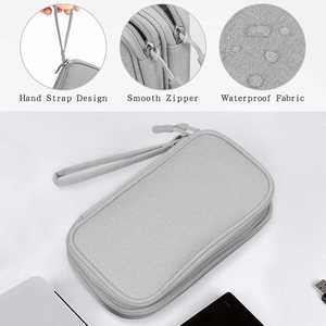 Custom Travel Cable Organizer Bag <b>Pouch</b> Electronic Accessories Carry Case Portable Waterproof Double Layers Storage Bag - Product Image 3