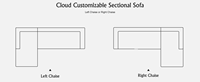 Weißes Modernes Modulares L-förmiges Cloud-Sofa-Set 104 Zoll Cordstoff Tiefer Sitzkomfort Keine Montage Erforderlich