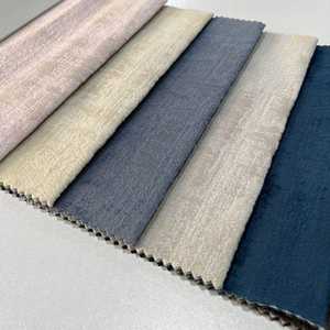 Échantillon gratuit 100% polyester Holland Velvet 260 GSM résistant à la déchirure résistant à l'eau colle gaufré chaîne tricoté rideau tissu canapé - Product Image 2