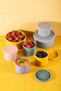 Dmwd — boîte <span class=keywords><strong>à</strong></span> snack en silicone étanche 100%, pour le stockage des aliments des tout-petits, 3 tailles différentes - Product Image 2