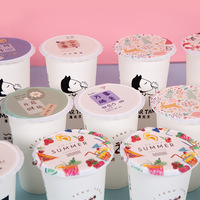 Film d'étanchéité personnalisé en CPP/PET pour gobelets en plastique jetables, film d'emballage pour gobelets à café, film d'étanchéité pour gobelets à glace