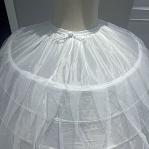 QUEENSGOWN Stock grande robe de bal moelleuse <span class=keywords><strong>jupon</strong></span> 6 cerceaux pour robe de mariée <span class=keywords><strong>jupon</strong></span> réglable pour les femmes - Product Image 3