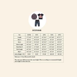 Vêtements pour enfants en gros, ensembles de vêtements pour garçons 3 pièces avec <span class=keywords><strong>chemise</strong></span> et jean pour garçon - Product Image 3