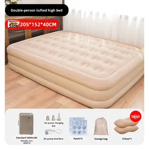 Colchón Inflable Individual y Doble con Bomba, Almohada, Cama de Aire Automática, Plegable, para Muebles de Hogar, Campamento al Aire Libre - Product Image 3