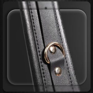 Yeni ve popüler ürün çıkarılabilir manşetleri serpme paslanmaz çelik kartal boru PU deri kelepçe anklesex seks ürünleri - Product Image 5