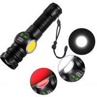 Lampe latérale magnétique multi-lumières à haute luminosité pour randonnée et camping, avec zoom numérique et affichage, produit transfrontalier très vendu