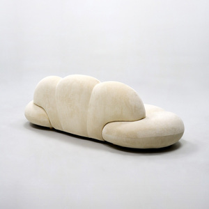 Canapé Nuage Moderne et Simple en Polaire d'Agneau, Ensemble de Canapés Modulaires Crème en Forme de Nuages, pour Salon, Direct Usine - Product Image 5