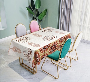 พิมพ์ผ้าปูโต๊ะ <span class=keywords><strong>Eid</strong></span> และรอมฎอนตกแต่ง Mubarak อาหารผ้าปูโต๊ะอิสลาม Ramadan Place Custom Decor ตาราง - Product Image 1