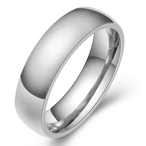 Eenvoudige Persoonlijkheid En Gladde 5Mm Mode Mannen En Vrouwen Rvs Ring Groothandel - Product Image 5
