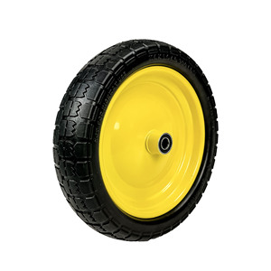 Cheng Jin Vehicles 13-inch Polyurethane Foam Wheel Yellow Quiet Wear Resistant <b>Tool</b> <b>Cart</b> Caster - Product Image 2