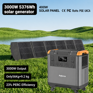 Stasiun Daya Portabel 3000W 5376Wh LiFePO4 UK 230V Generator Tenaga Surya Karavan Motorhome Off Grid Rumah Liburan Colokan UKCA - Product Image 5