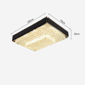 Lampes suspendues brodées à l'écaille de <span class=keywords><strong>poisson</strong></span>, tube à l'écaille de <span class=keywords><strong>poisson</strong></span>, cristal tressé, cylindre, glands, lustre, <span class=keywords><strong>lampe</strong></span> de plafond pour salon - Product Image 2