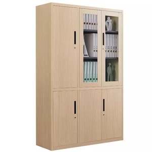 Muebles <span class=keywords><strong>de</strong></span> Oficina <span class=keywords><strong>de</strong></span> Acero, Gabinete con Impresión <span class=keywords><strong>de</strong></span> <span class=keywords><strong>Transferencia</strong></span> <span class=keywords><strong>de</strong></span> Madera, Archivador Metálico con Puerta <span class=keywords><strong>de</strong></span> Vidrio y Estantes - Product Image 3