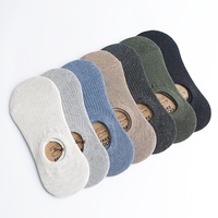 Chaussettes invisibles en coton, chaussettes courtes respirantes antidérapantes en silicone, logo personnalisé OEM pour hommes et femmes