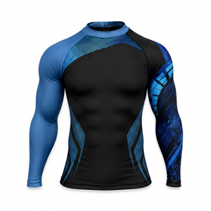 Rashguard MMA personnalisé pour hommes, manches longues, rashguard BJJ, sublimation, compression, entraînement, vêtements de sport - Product Image 2