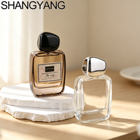 Nouvelle Bouteille de Parfum Vide Élégante de Luxe 50ML à Fond Épais avec Pompe à Sertir, Flacon de Parfum de Luxe pour Atomiseur Cosmétique