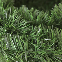 Clôture décorative artificielle de haute qualité en fausses aiguilles de pin vertes pour cour, jardin et intimité extérieure