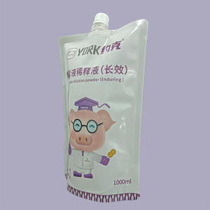 Gravure personnalisée imprimée 1000ml poudre de dilution de semence de porc sac en plastique PE recyclable pochette à bec verseur - Product Image 3