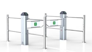 2 полюса вход для супермаркета 304 Безопасные ворота из нержавеющей стали ручной механический барьер для супермаркета поворотные ворота - Product Image 3