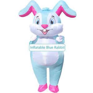 Unisex gonfiabile coniglietto <span class=keywords><strong>di</strong></span> pasqua Costume mascotte per festa <span class=keywords><strong>di</strong></span> carnevale per adulti tuta gonfiabile cartone animato animale divertente Costume - Product Image 3