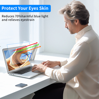 Protector de Pantalla Resistente a Arañazos, Apto para Monitores de Portátiles de 14, 15.6, 24 y 27 Pulgadas y Protectores de Pantalla de Computadora