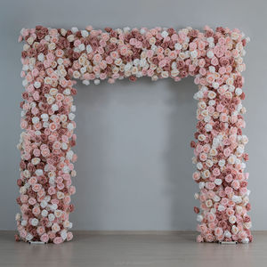 Série <span class=keywords><strong>de</strong></span> Décoration d'Arche en Roses et Pivoines 3D/5D Blanches Personnalisées en Gros : Bouquets Entièrement Roses et d'Hortensias - Product Image 3