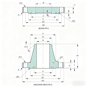 API 6A 6BX Flansch-Blindplatte A105N F304L 316L 35CrMo Hochdruck-Schmiedeteile Spezialform Bohrausrüstung China - Product Image 4